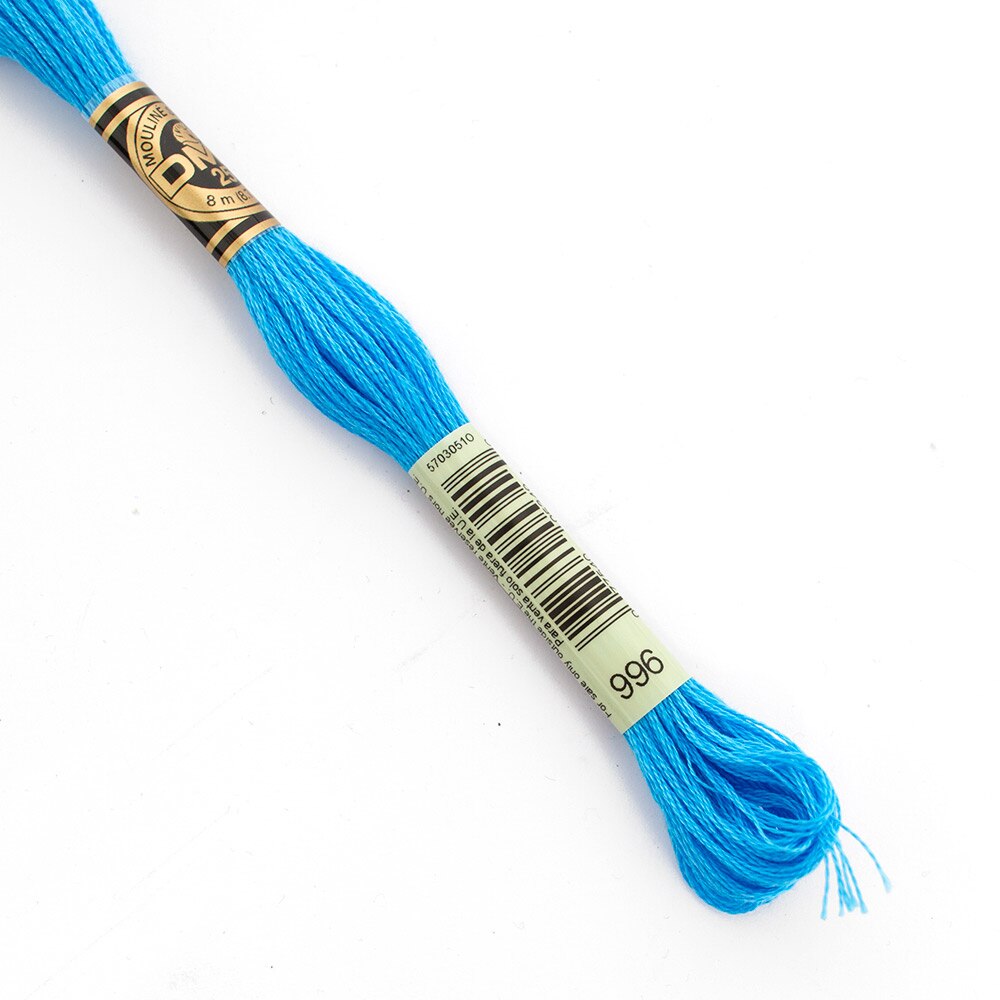 Sewing Supplies, Art & School, DMC, 6 strand, Embroidery floss, 50171, Medium Electric Blue